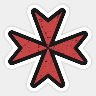 Crusader Maltese Cross | Renaissance Festival Design Sticker